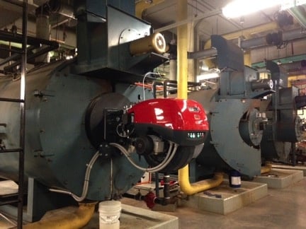 Edmonton Museum- 
Riello RS-310 Burner Retrofit
on CB Boiler